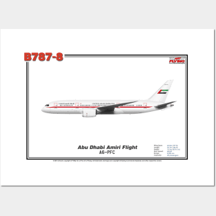 Boeing B787-8 - Abu Dhabi Amiri Flight (Art Print) Posters and Art